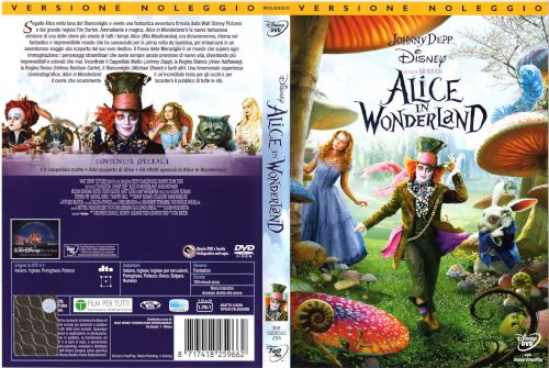 Alice in Wonderland - dvd ex noleggio distribuito da Buena Vista Home Entertainment