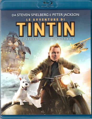 Le avventure di Tintin - Il segreto dell'unicorno - blu-ray ex noleggio distribuito da Sony Pictures Home Entertainment