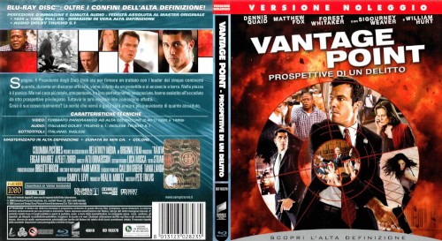 Vantage Point - Prospettive di un delitto - blu-ray ex noleggio distribuito da Sony Pictures Home Entertainment