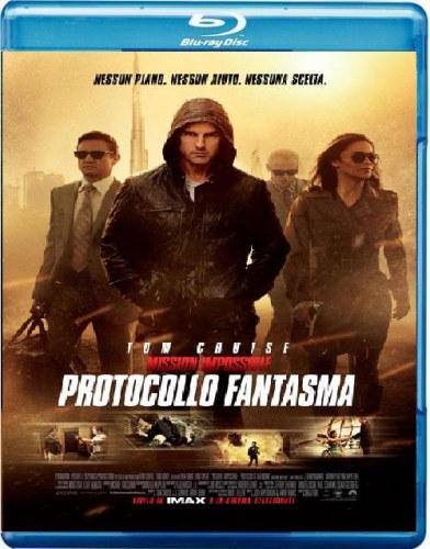 Mission impossible - Protocollo fantasma - blu-ray ex noleggio distribuito da Universal Pictures Italia