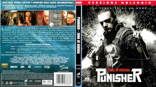 Punisher - Zona di Guerra - blu-ray ex noleggio distribuito da Sony Pictures Home Entertainment