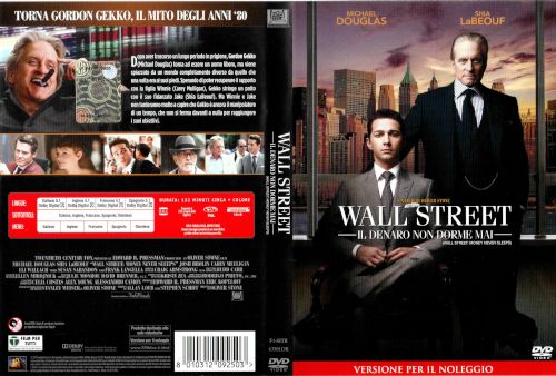 Wall street - Il denaro non dorme mai - dvd ex noleggio distribuito da 20Th Century Fox Home Video