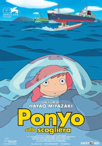 Ponyo sulla scogliera - dvd ex noleggio distribuito da Medusa Video