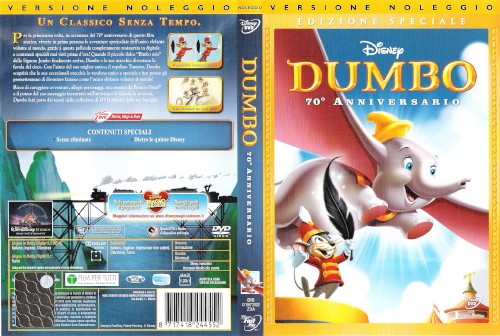 Dumbo 70° Anniversario - dvd ex noleggio distribuito da Buena Vista Home Entertainment