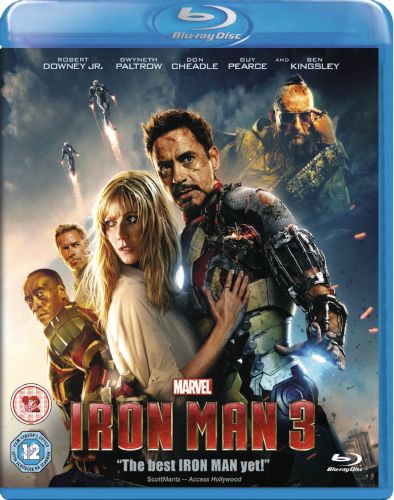 Iron Man 3 BD - blu-ray ex noleggio distribuito da Walt Disney