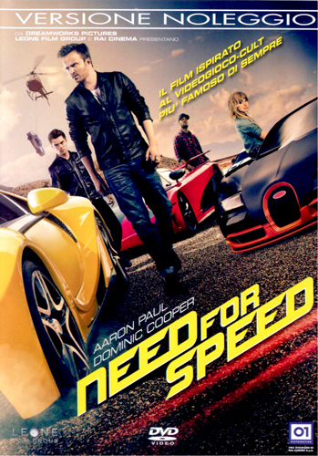 Need for Speed - dvd ex noleggio distribuito da 01 Distribuition - Rai Cinema