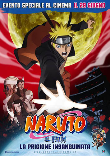 Naruto Shippunden - Il Film - La Prigione Insanguina - dvd ex noleggio distribuito da Cecchi Gori Home Video