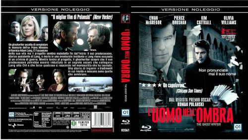 L'uomo nell'ombra - blu-ray ex noleggio distribuito da 01 Distribuition - Rai Cinema