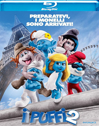 I Puffi 2 BD - blu-ray ex noleggio distribuito da Universal Pictures Italia