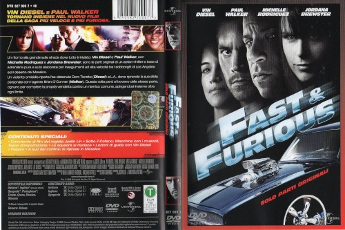 Fast & Furious - Solo parti originali - dvd ex noleggio distribuito da Universal Pictures Italia