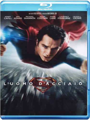 L'uomo d'acciaio BD - blu-ray ex noleggio distribuito da Warner Home Video