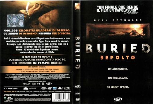 Buried - Sepolto - dvd ex noleggio distribuito da Mondo Home Entertainment
