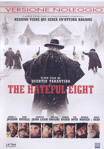 The hateful eight BD - blu-ray ex noleggio distribuito da 01 Distribuition - Rai Cinema
