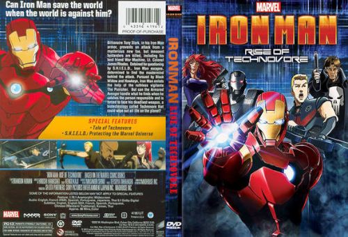 Iron Man - Rise of technovore - dvd ex noleggio distribuito da Sony Pictures Home Entertainment