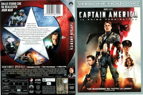 Captain America - Il primo vendicatore - dvd ex noleggio distribuito da Universal Pictures Italia