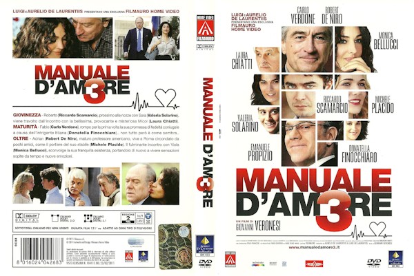 Manuale d'amore 3 - dvd ex noleggio distribuito da Filmauro