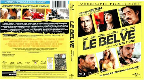 Le belve - blu-ray ex noleggio distribuito da Universal Pictures Italia