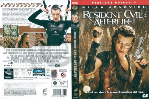 Resident evil - after life - dvd ex noleggio distribuito da Sony Pictures Home Entertainment