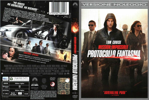 Mission impossible - Protocollo fantasma - dvd ex noleggio distribuito da Universal Pictures Italia