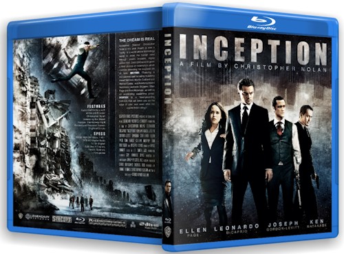 Inception - blu-ray ex noleggio distribuito da Warner Home Video