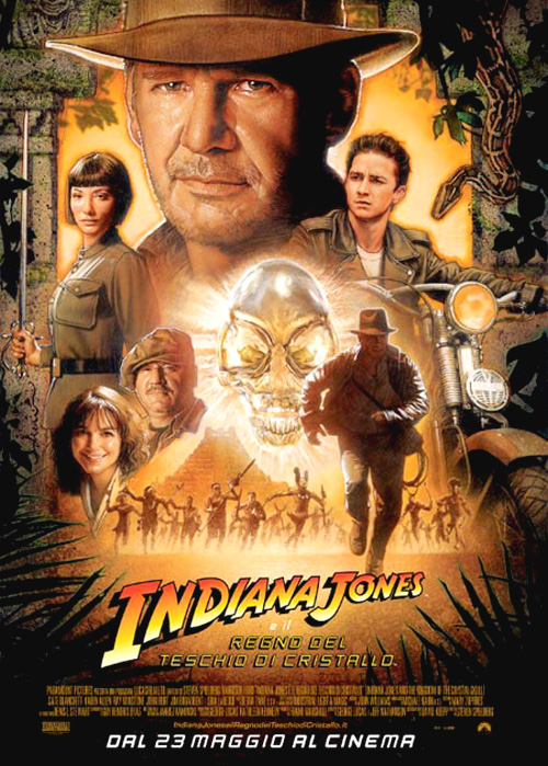 Indiana Jones e il regno del teschio di cristallo - dvd ex noleggio distribuito da 