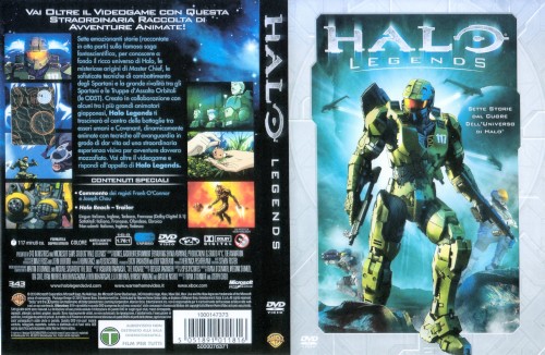 Halo legends - dvd ex noleggio distribuito da Warner Home Video