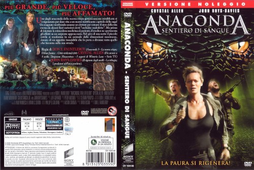 Anaconda - sentiero di sangue - dvd ex noleggio distribuito da Sony Pictures Home Entertainment