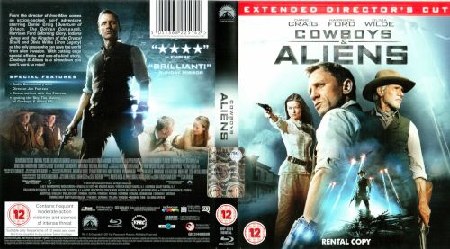 Cowboys & Aliens - blu-ray ex noleggio distribuito da Paramount Home Entertainment
